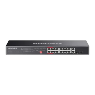 Mercusys MS120GP V1.0 20-Port Gigabit Rackmount Switch with 16-Port PoE+