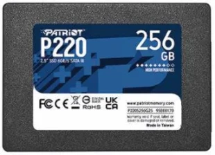 256GB Patriot SSD P220 550MBs/490MBs 2,5" P220S256G25