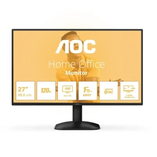 AOC 27" 27B31H IPS, FHD 1920x1080, 120Hz, 1ms, HDMI, VGA, TILT