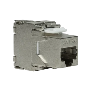 Logilink Keystone modul, Cat6A, STP, 17.2mm, 22-24 AWG, toolless, srebrna