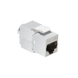 Logilink Keystone modul, Cat6A, STP, 14.5mm, 22-26 AWG, toolless, srebrna