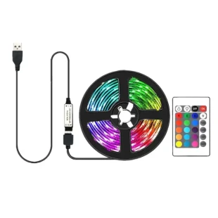 Set RGB Led trake sa daljinskim USB/ 5V 5m Prosto