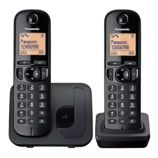 Bežični telefon Panasonic KX-TGC 212 FXB Crni - duo