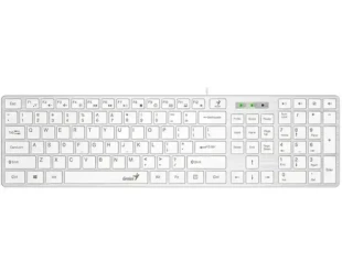 Tastatura Genius SlimStar 126 USB YU Bela