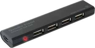 USB Hub 4 port Defender 2.0 Black Quadro Promt