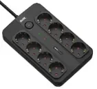 Produžni kabl sa prenaponskom zaštitom sa 8 utičnica MAX MPS-908SB-3M/3m/USB port
