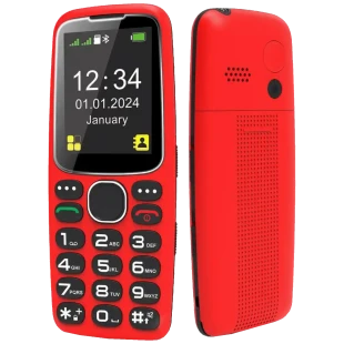 Mobilni telefon Meanit Senior 10 plus crveni