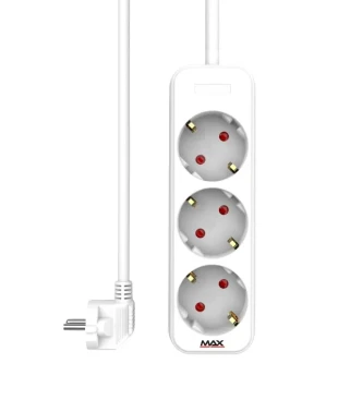 Produžni kabl 3 utičnice 1.4m Max MPS-103-1.4M Beli