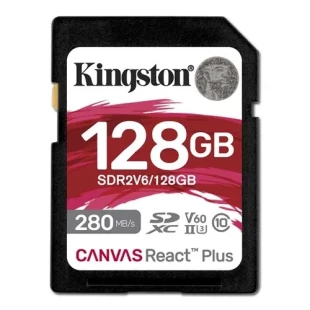 SD Card 128GB Kingston SDR2V6/128GB class 10 HD/2K/4K 280Mbs/100MBs