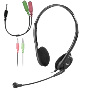 Slušalice sa mikrofonom Genius HS-200C + Single Jack kabl