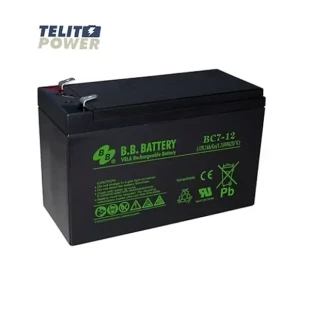 Baterija za UPS 12V 7Ah BC7-12 BB Battery terminal T2