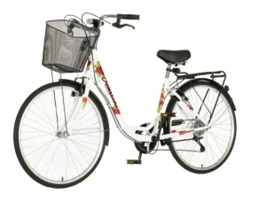 Bicikla city Vennsini diamante 26/V-BRAKE/6 brzina/sa korpom/belo crvena
