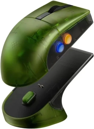 Bežični gaming miš 8BitDo Retro R8 Tri-mode/PAW 3395/Transparent Xbox green + Dock