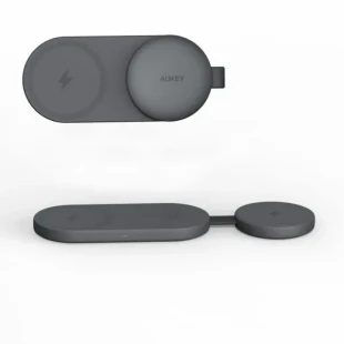 Bežični magnetni punjač za brzo punjenje AUKEY LC-MC314 3-u-1 Qi2.2 MagFusion C Pro