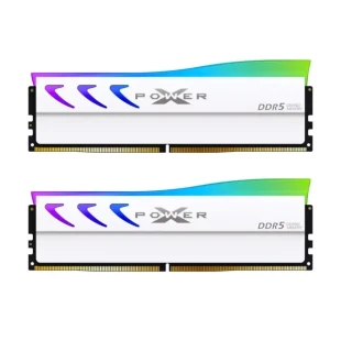 Memorija DDR5 32GB (2x16GB) 6000MHz Silicon Power SP032GXLWU60FFDL White