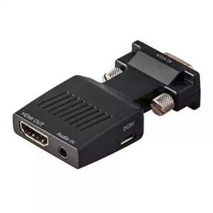 Adapter-konvertor VGA/M IN na HDMI/F OUT  + 3.5mm Linkom NEW