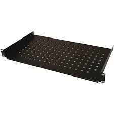 Polica fiksna 600mm rack kačenje na 4 tačke Mirsan 19/1U crna MR.SBR60.01