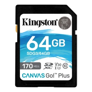 SD Card 64GB Kingston SDG3/64GB class 10 170Mbs/64MBs