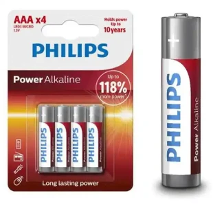 Baterija Philips Powerlife AAA LR03/AAA LR03P4B05 1.2V