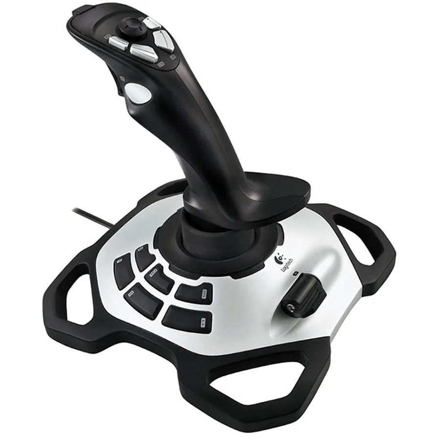 LOGITECH Extreme 3D Pro Joystick - SILVER/BLACK - USB Slika 1