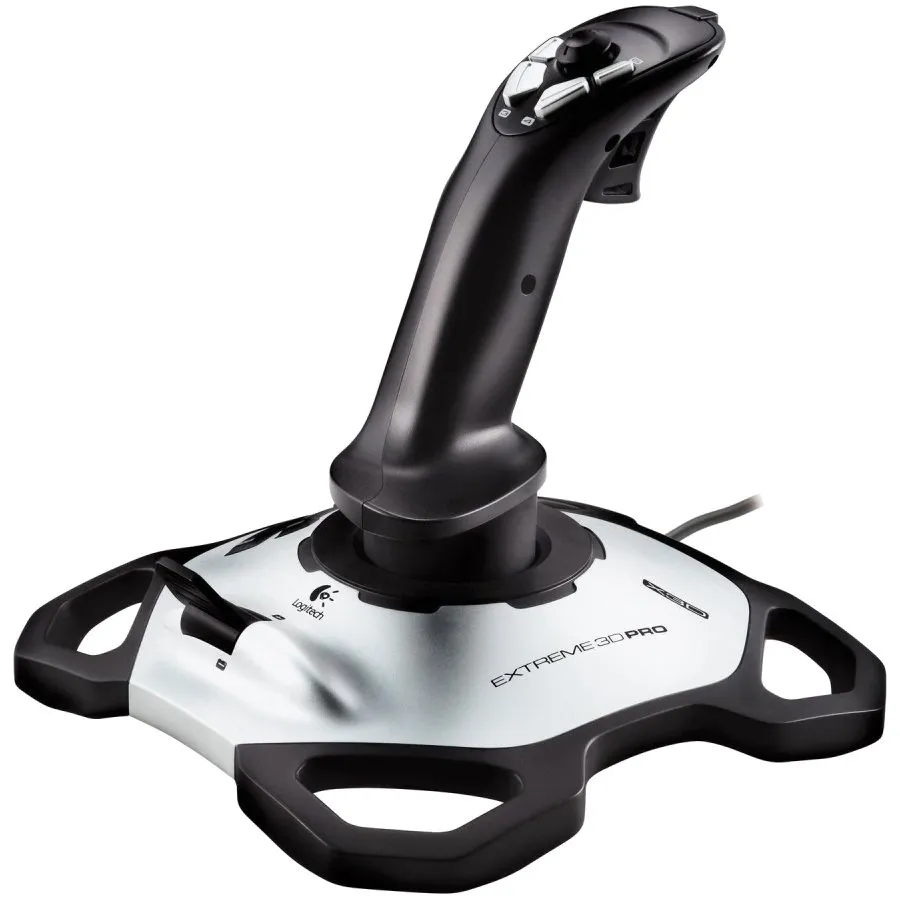 LOGITECH Extreme 3D Pro Joystick - SILVER/BLACK - USB Slika 2