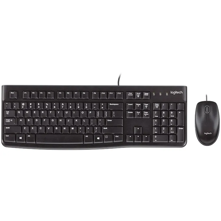 LOGITECH MK120 Corded Combo - BLACK - USB - US INT'L - EER Slika 1