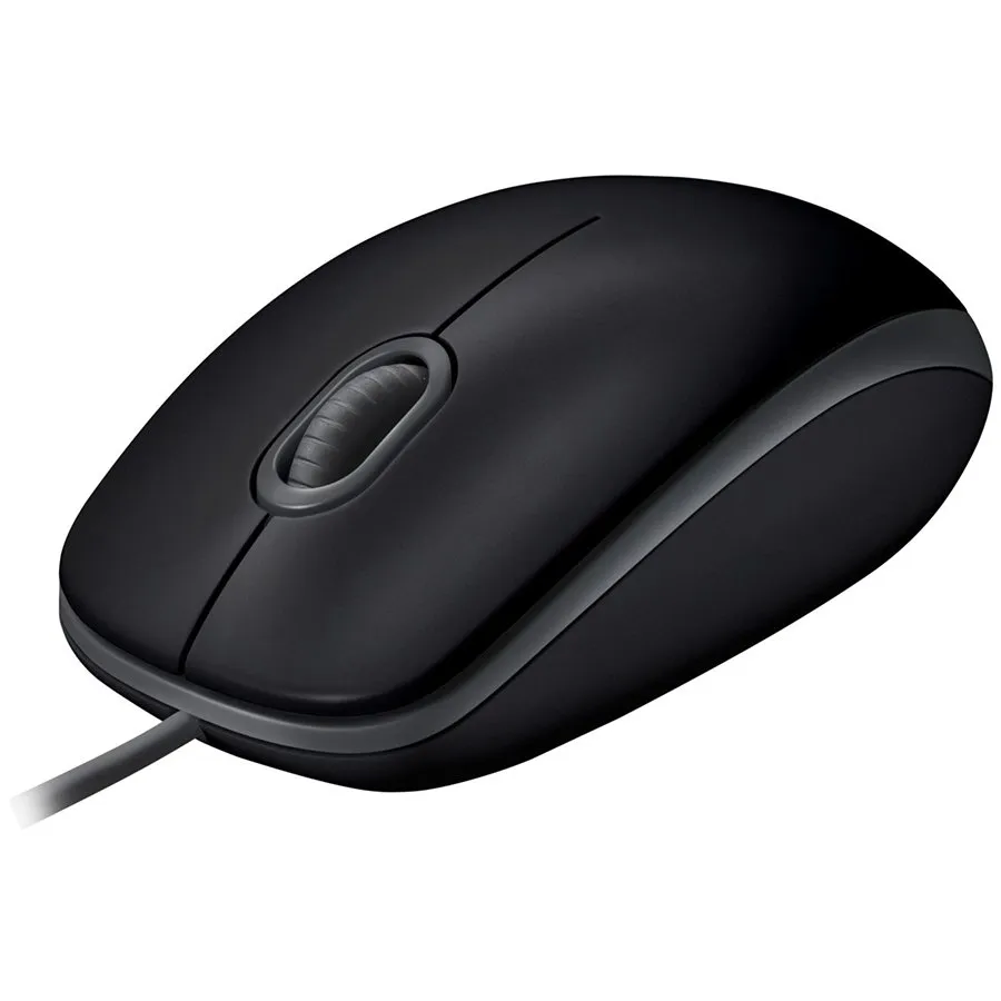 LOGITECH B110 Corded Mouse - SILENT - BLACK - USB - B2B Slika 1