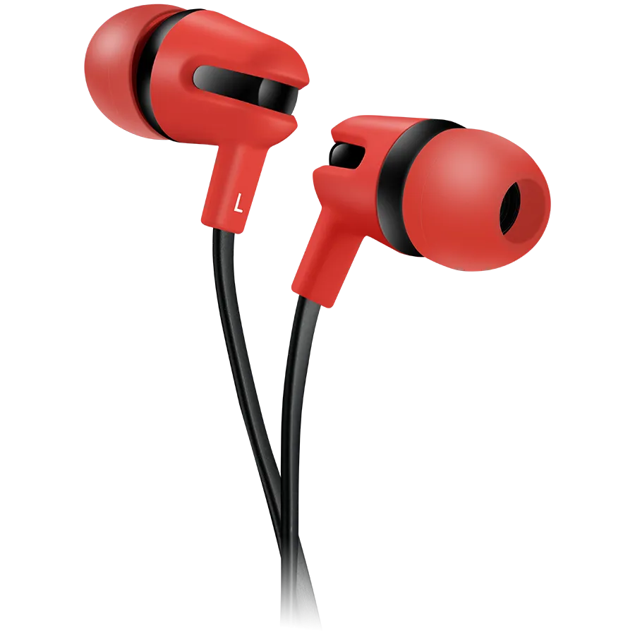 CANYON headphones SEP-4 Mic Flat 1.2m Red Slika 1