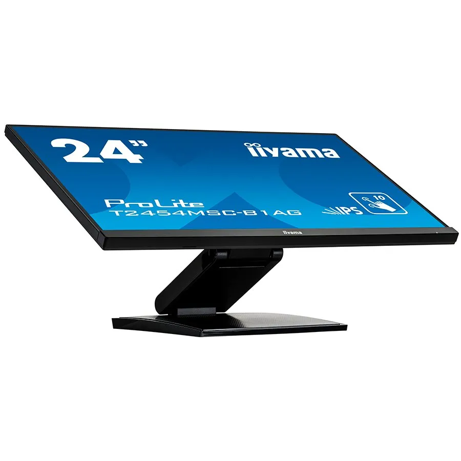 IIYAMA Monitor 24" PCAP 10-Points Touch Screen, Anti Glare coating, 1920 x 1080, IPS-panel, Slim Bezel, Speakers, VGA, HDMI, Height Adjust., 250 cd/m2, USB 3.0-Hub (2xOut), 1000:1 Static Contrast, 5ms, USB Touch Interface Slika 4