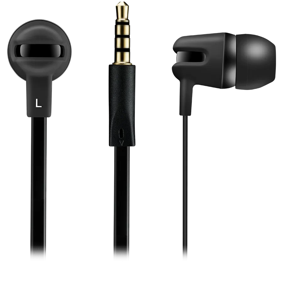CANYON headphones SEP-4 Mic Flat 1.2m Black Slika 2
