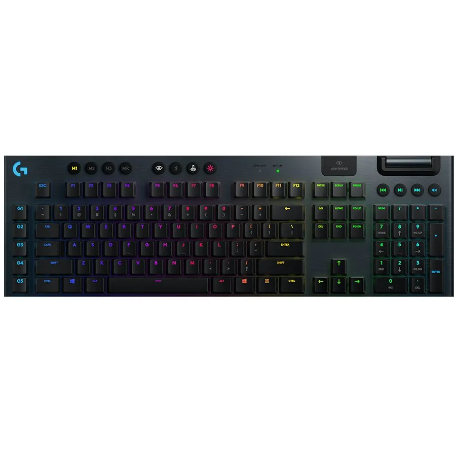 LOGITECH G915 LIGHTSPEED Wireless Mechanical Gaming Keyboard - CARBON - US INT'L - TACTILE Slika 1