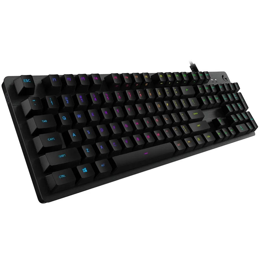 LOGITECH G512 Corded LIGHTSYNC Mechanical Gaming Keyboard - CARBON - US INT'L - USB - TACTILE Slika 1