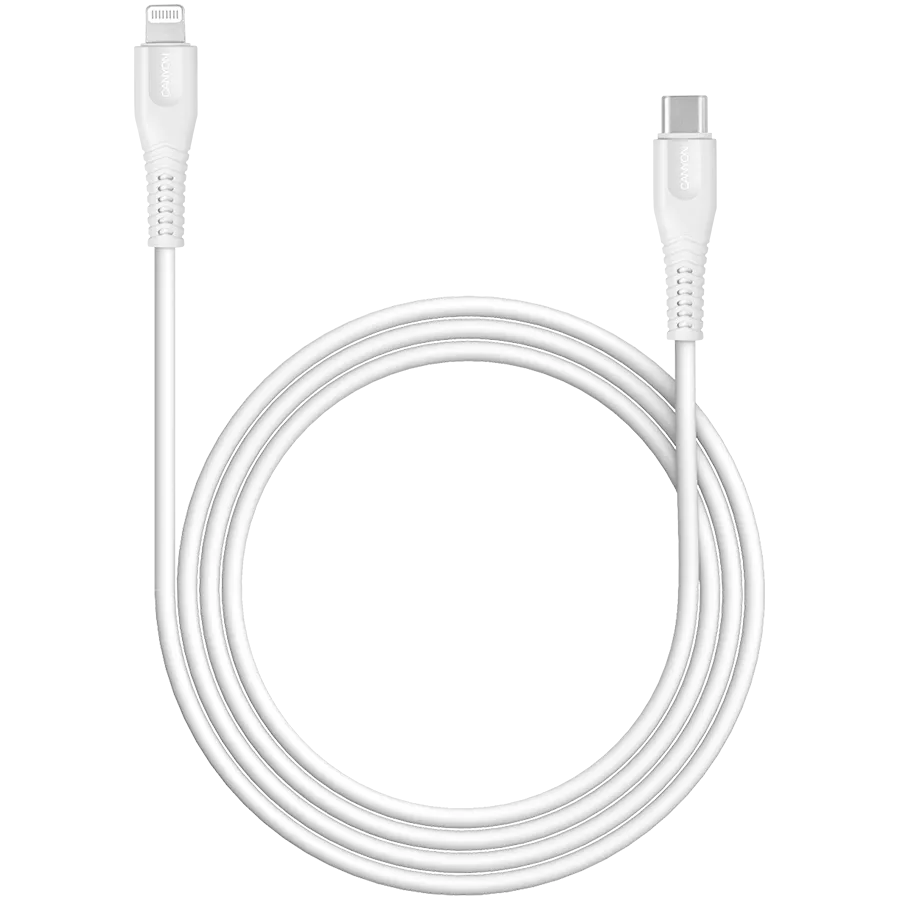 CANYON cable MFI-4 Type-C to Lightning 1.2m White Slika 2