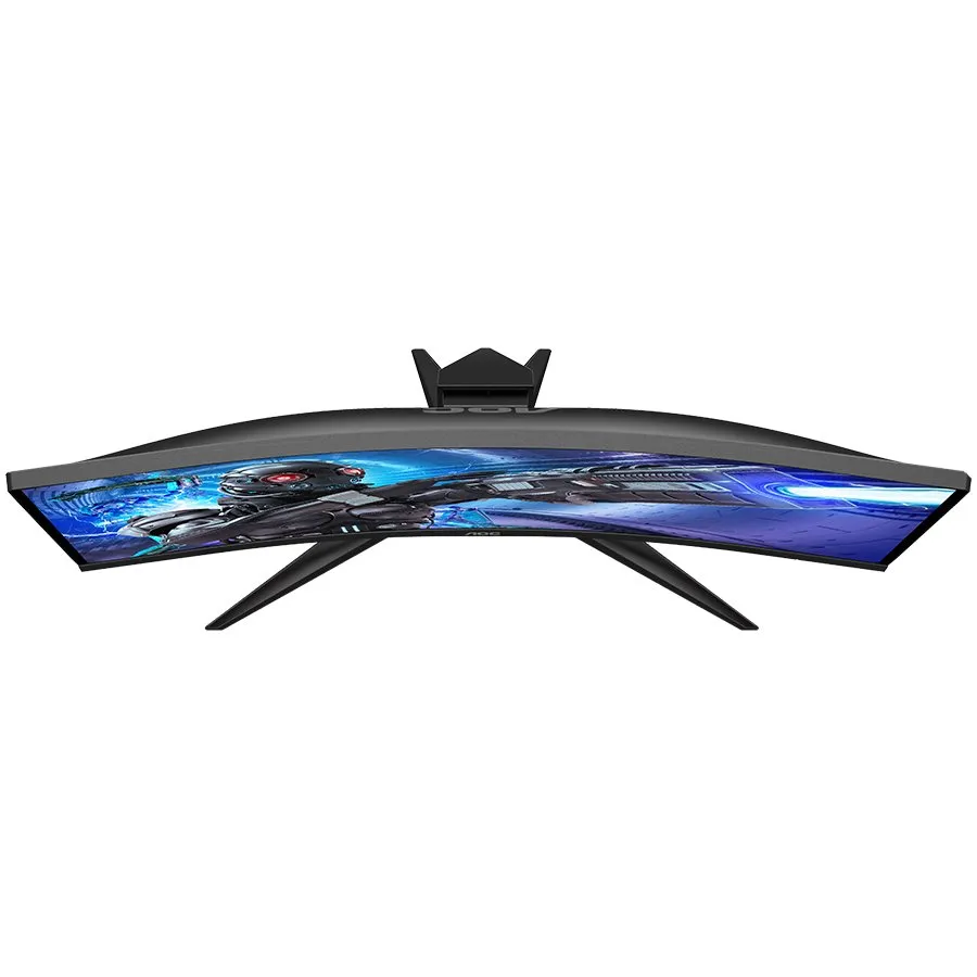 AOC Monitor LED C32G2ZE 32” Gaming Curved 240Hz (31.5“, 16:9, 1920x1080, VA, Antiglare + 3H, 240Hz, 300 cd/m², 4000:1, 1 ms, 2xHDMI, DP, Tilt, Frameless) Black-Red, 3y- Slika 4