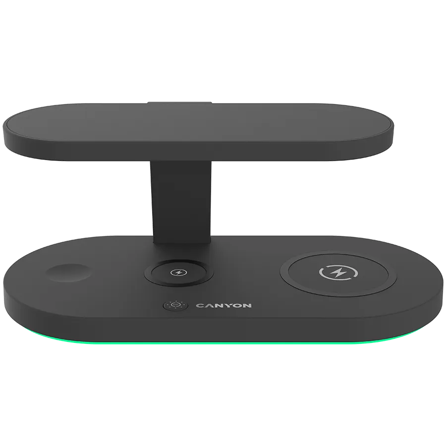 CANYON wireless charger WS-501 15W 5in1 UV Black Slika 1