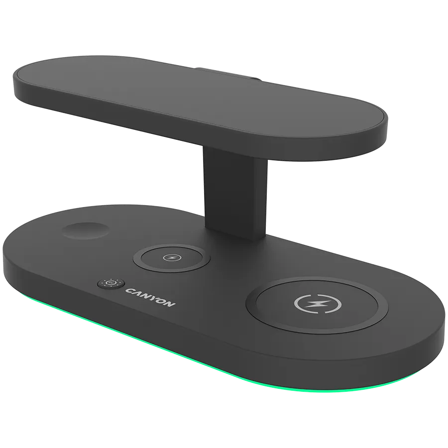 CANYON wireless charger WS-501 15W 5in1 UV Black Slika 2