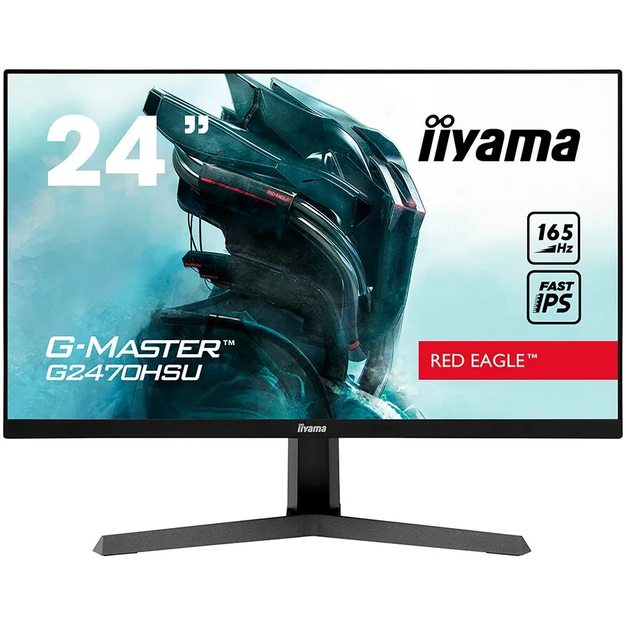 IIYAMA 24" ETE Fast IPS Gaming, G-Master Red Eagle, FreeSync Premium, 1920x1080@165Hz, 250cd/m2, 1100:1, HDMI, DisplayPort, 0,8ms (MPRT), Speakers, USB-HUB (2x2.0), Black Tuner Slika 1