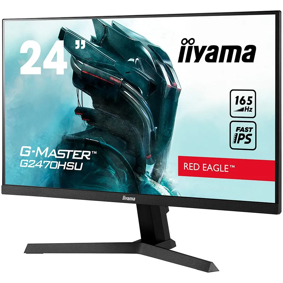 IIYAMA 24" ETE Fast IPS Gaming, G-Master Red Eagle, FreeSync Premium, 1920x1080@165Hz, 250cd/m2, 1100:1, HDMI, DisplayPort, 0,8ms (MPRT), Speakers, USB-HUB (2x2.0), Black Tuner Slika 3