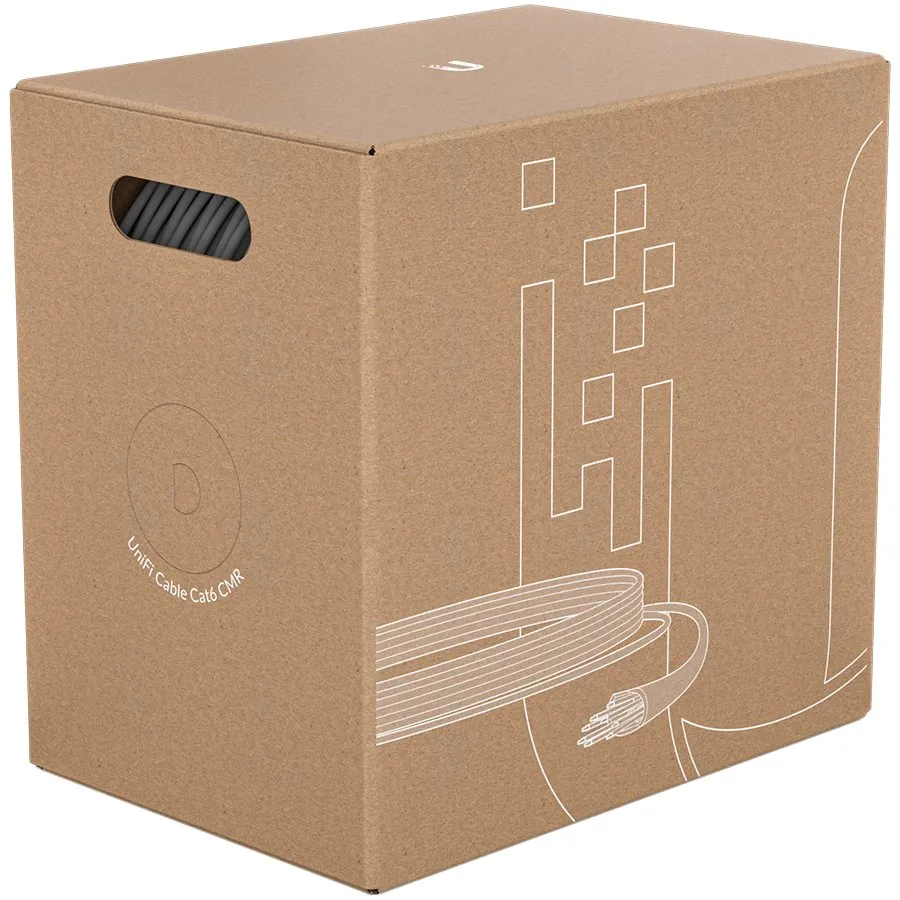 U-Cable-C6-CMR is a Category 6 UTP cable that supports speeds up to 1Gbps with its 23 AWG solid copper, twisted pair conductor, 305m Slika 1