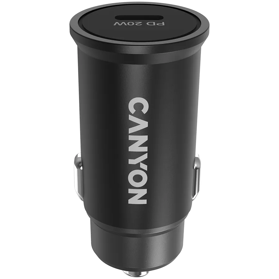 CANYON car charger C-20 PD 20W USB-C Black Slika 1