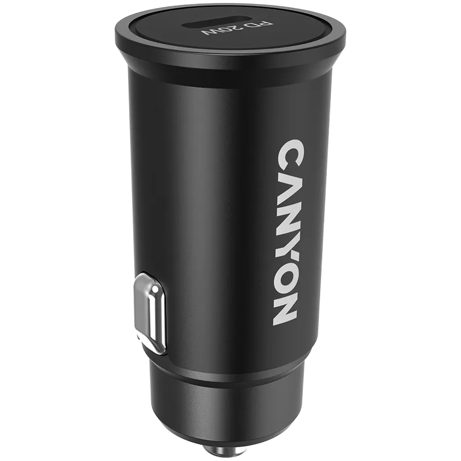 CANYON car charger C-20 PD 20W USB-C Black Slika 2