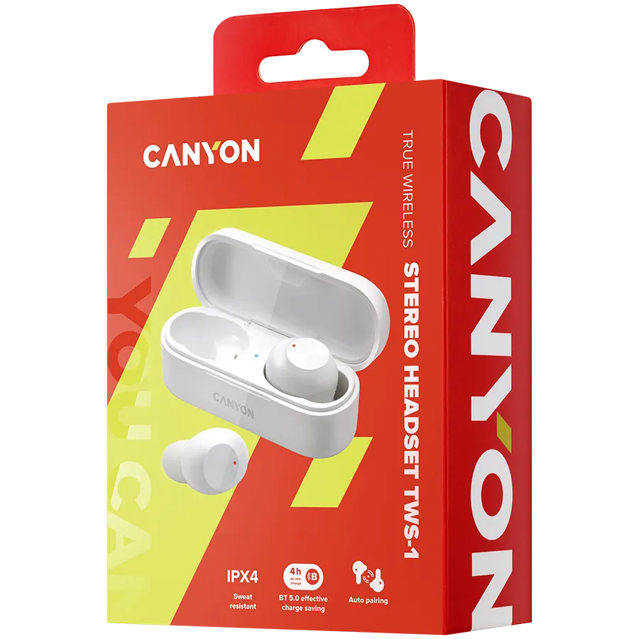 CANYON headset TWS-1 White Slika 4