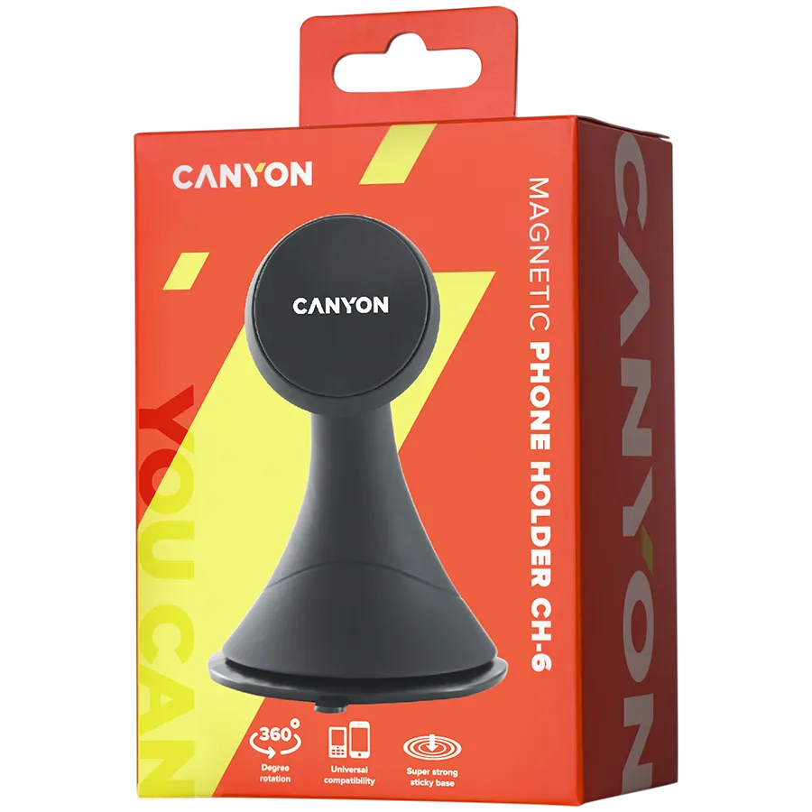 CANYON car holder CH-6 Magnetic Black Slika 4