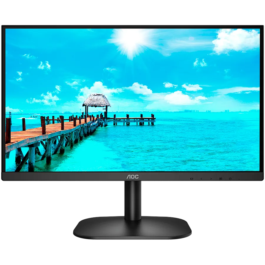 AOC Monitor LED 22B2H/EU, VA, 54.6 cm (21.5"), 1920 x 1080 pixels, HDMI, 3000:1, 75Hz, 8 Bit, sRGB 98%, Full HD, LED, 4 ms, Black Slika 1