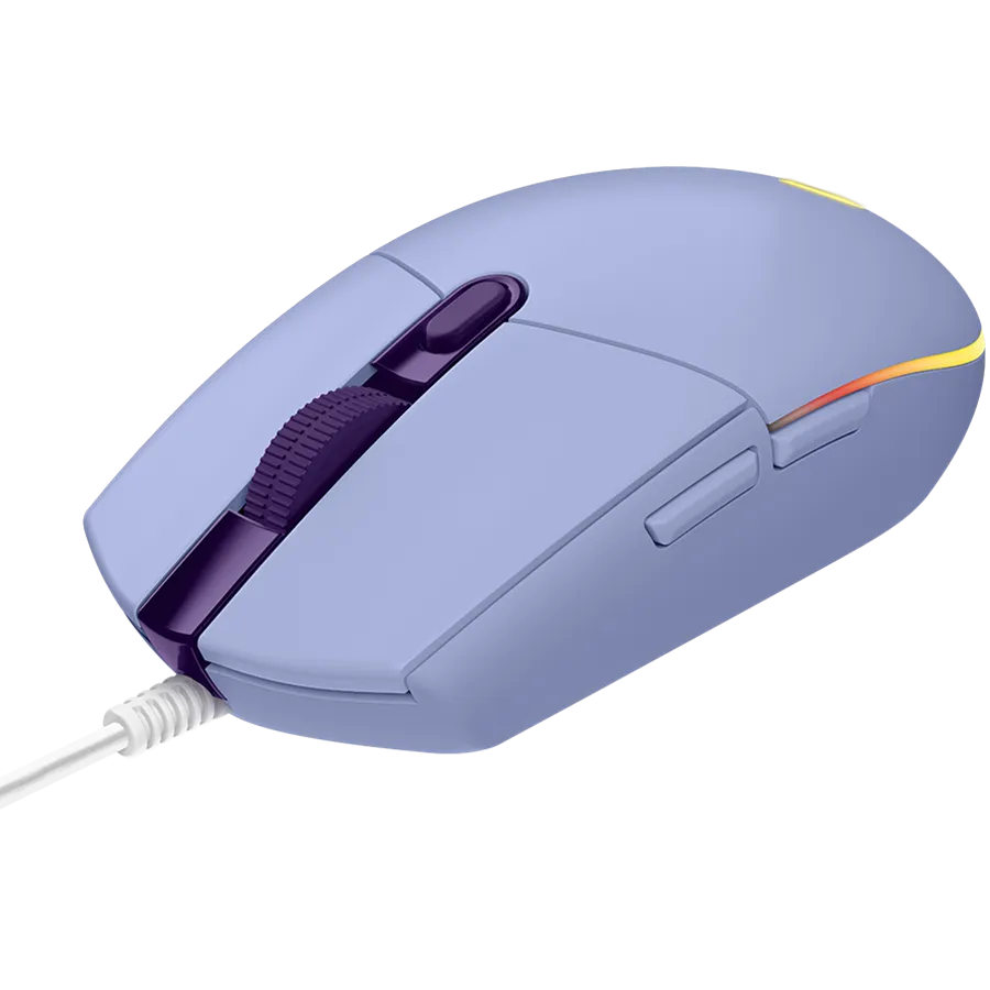 LOGITECH G102 LIGHTSYNC Corded Gaming Mouse - LILAC - USB - EER Slika 3