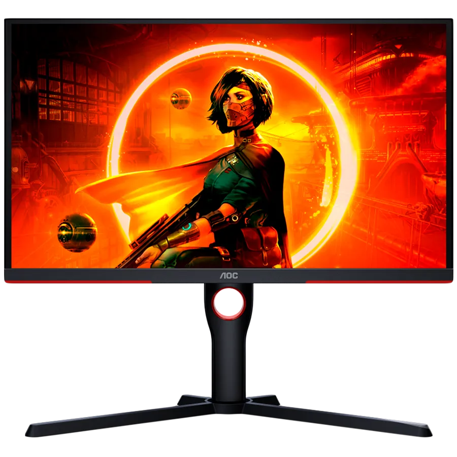 AOC Gaming Monitor 25G3ZM/BK 24.5” 240Hz VA, 1920x1080, 0.5ms, 3000:1, 178/178, Adaptive Sync, HDMI, DP, 3-sided frameless, Full Ergo, G-Menu, Black-Red, 3y Slika 1