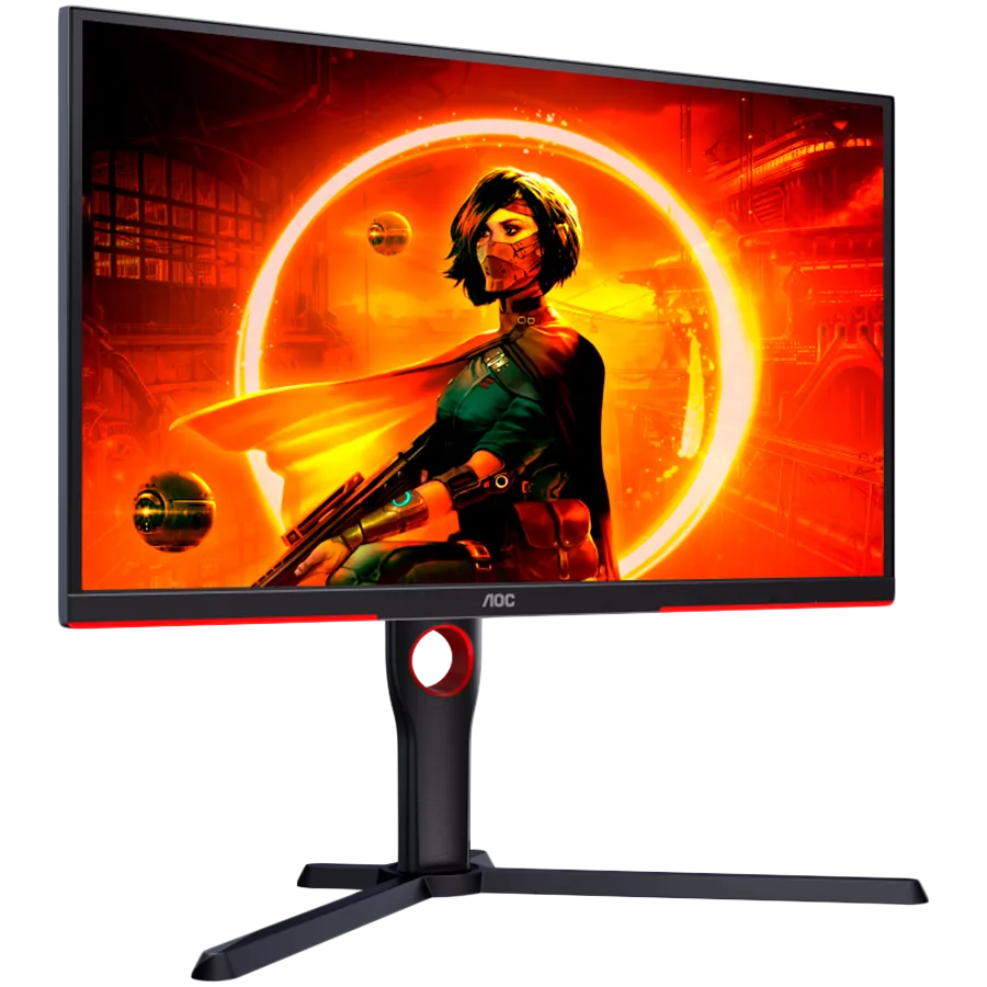 AOC Gaming Monitor 25G3ZM/BK 24.5” 240Hz VA, 1920x1080, 0.5ms, 3000:1, 178/178, Adaptive Sync, HDMI, DP, 3-sided frameless, Full Ergo, G-Menu, Black-Red, 3y Slika 3