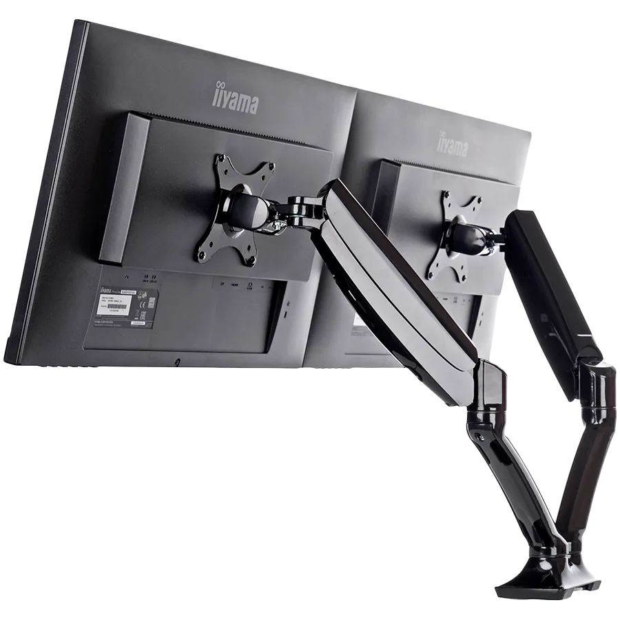 Iiyama DS3002C-B1 - Mounting kitfor 2 monitors (adjustable arm) black screen size: 10"-27" desk-mountable Slika 3