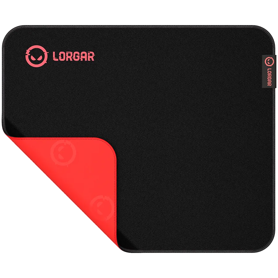 Lorgar Main 323, Gaming mouse pad, Precise control surface, Red anti-slip rubber base, size: 360mm x 300mm x 3mm, weight 0.21kg Slika 2