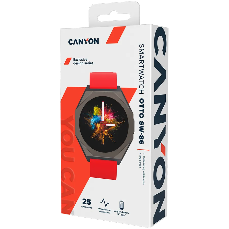 CANYON smart watch Otto SW-86 Red Slika 7